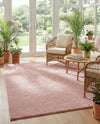 Solid Shag Seaside Collection Area Rug - Azure Cove (Pink) Rectangle Pink  lifestyle 10