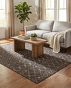 Savannah Pergola Collection Area Rug -  Pergola (Charcoal Gray) Rectangle Charcoal Gray  lifestyle 24