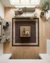 Studio Haven Collection Area Rug -  Alcove (Brown) Square Brown  lifestyle 44