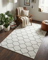 Trellis Mosaic Collection Area Rug -  Pergolatown (Ivory) Rectangle Ivory  lifestyle 18