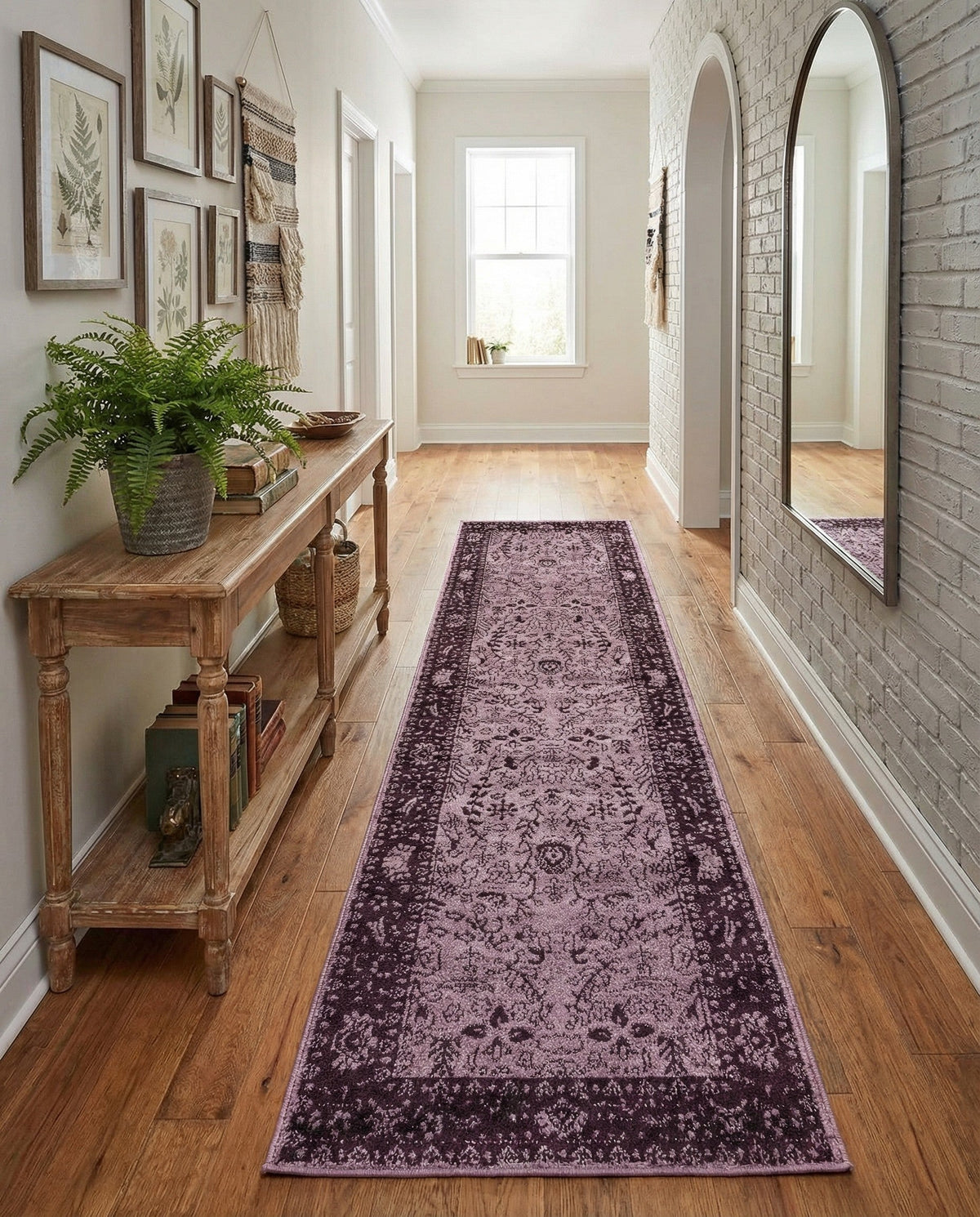 Horizon Collection Area Rug -  Apex (Purple) Runner Purple  lifestyle 58