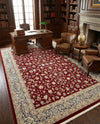 Persian Elegance Collection Area Rug -  Ardabil Rectangle Burgundy  lifestyle 21