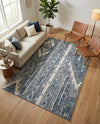 Cascade Range Collection Area Rug - Hood (Blue Gray) Rectangle Blue Gray  lifestyle 27
