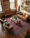 Zahara Oasis Collection Area Rug -  Ouarzazate Rectangle Antique Red  lifestyle 9