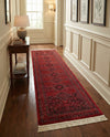 Samarkand Elegance Collection Area Rug -  Zarafshan Runner Red  lifestyle 48