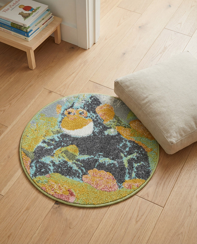 Wonder Tykes Collection Area Rug -  Dynamo Round Multi  lifestyle 36