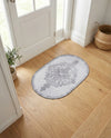 Heritage Elegance Collection Area Rug -  Winterthur (white Gray) Oval white Gray  lifestyle 32