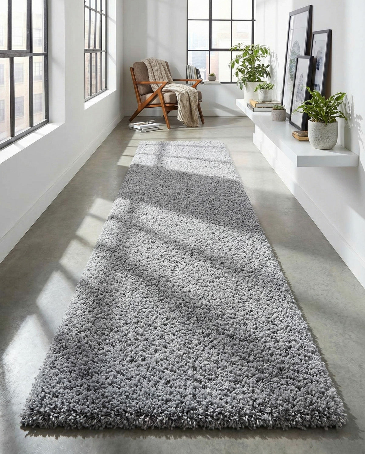 Alpine Plush Collection Area Rug -  Cortina (Sterling) Runner Sterling  lifestyle 88