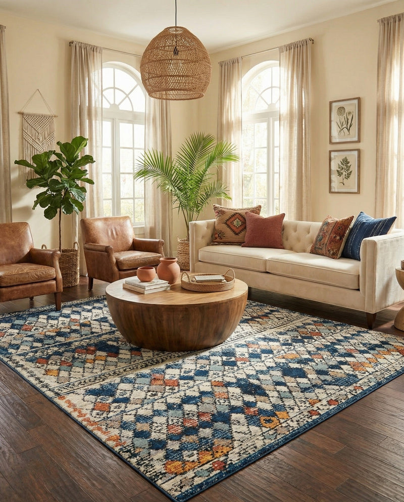 Tangier Treasures Collection Area Rug -  Marrakech Rectangle Multi  lifestyle 15