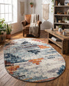 Santa Fe Trails Collection Area Rug -  Arroyo Oval Multi  lifestyle 74