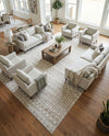 Marrakech Lattice Collection Area Rug - Medina (Beige) Rectangle Beige  lifestyle 13