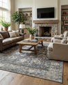 Cascade Range Collection Area Rug -  Shasta (Gray) Rectangle Gray  lifestyle 7