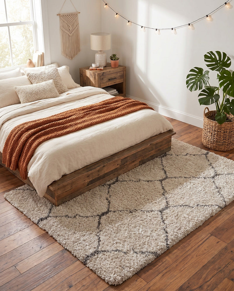 Casablanca Comfort Collection Area Rug -  Medina Rectangle Ivory  lifestyle 39