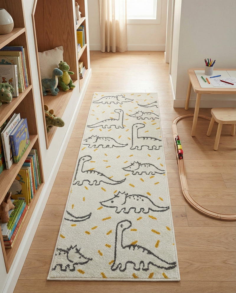 Wonder Tykes Collection Area Rug -  Jamboree Runner Ivory  lifestyle 47