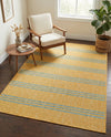 Urban Oasis Rugs Collection Area Rug -  District (Yellow and Aqua) Rectangle Yellow and Aqua  lifestyle 4