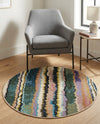 Urban Terrace Collection Area Rug -  Capri Round Multi  lifestyle 19