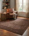 Horizon Collection Area Rug -  Apex (Brown) Square Brown  lifestyle 51