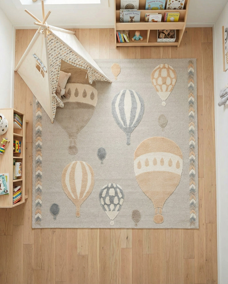 Wonder Tykes Collection Area Rug -  Joyscape Square Multi  lifestyle 64