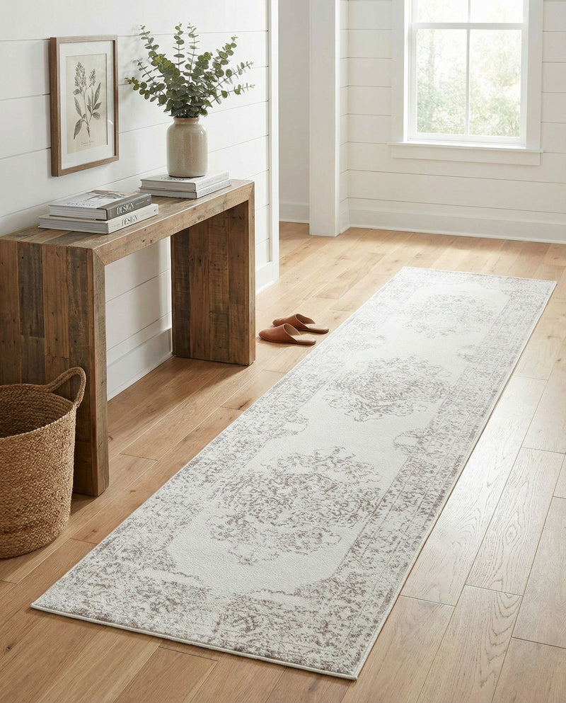 Cambridge Classics Collection Area Rug -  Magdalene (Ivory) Runner Ivory  lifestyle 78
