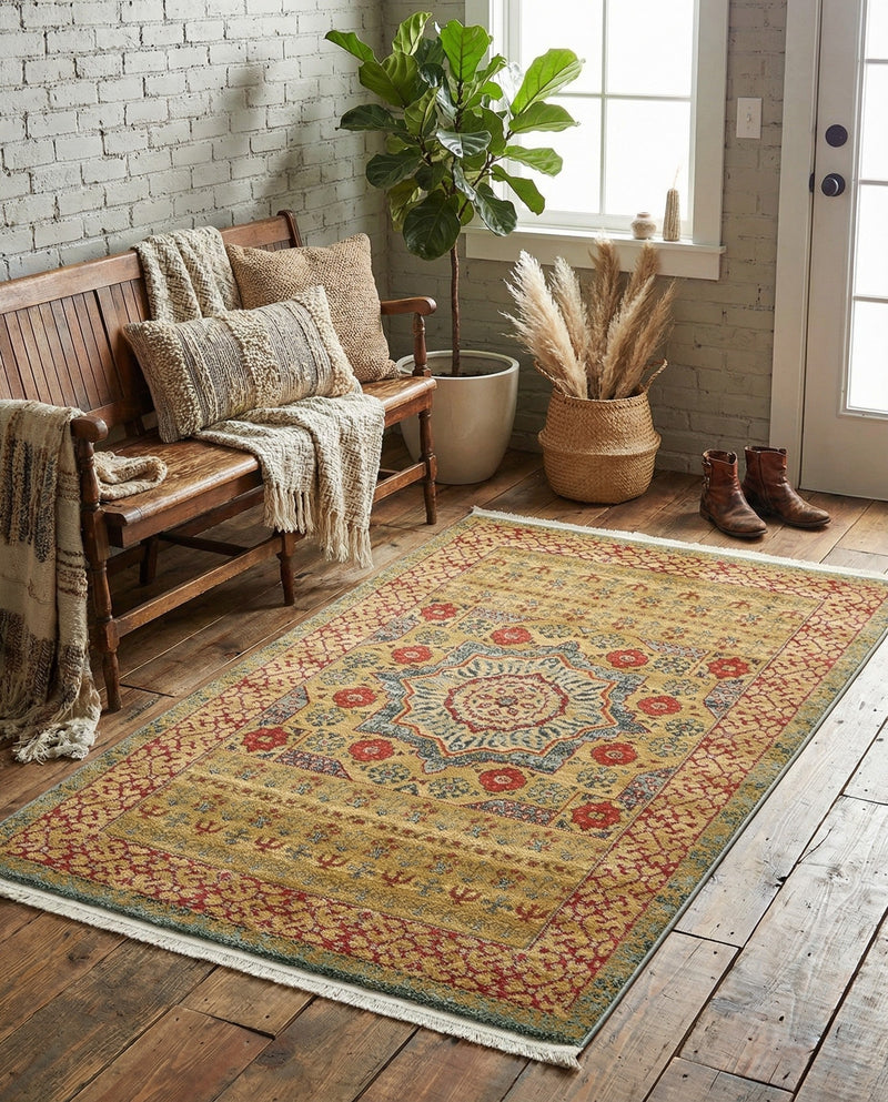 Ottoman Elegance Collection Area Rug -  Cappadocia Rectangle Light Blue  lifestyle 72