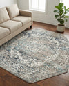 Georgetown Rugs Collection Area Rug - Dupont (Gray) Octagon Gray  lifestyle 48