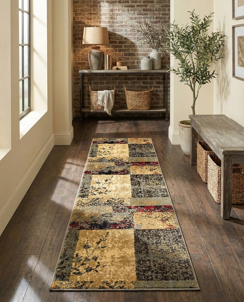 Bistro Lounge Collection Area Rug -  Lungo Runner Beige  lifestyle 73