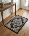 Eden Oasis Collection Area Rug -  Tranquility (Navy Blue) Rectangle Navy Blue  lifestyle 25