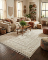 Sahara Chic Collection Area Rug -  Tangier Rectangle Ivory  lifestyle 15