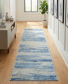 Zagros Shades Collection Area Rug -  Sepidan Runner Blue Ivory  lifestyle 32