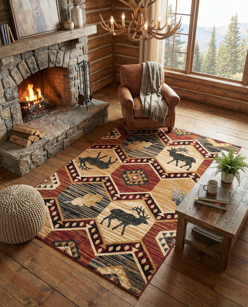 Frontier Trails Collection Area Rug -  Mesa Rectangle Multi  lifestyle 9