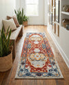 Parisian Elegance Collection Area Rug - Versailles (Rust Red) Runner Rust Red  lifestyle 68