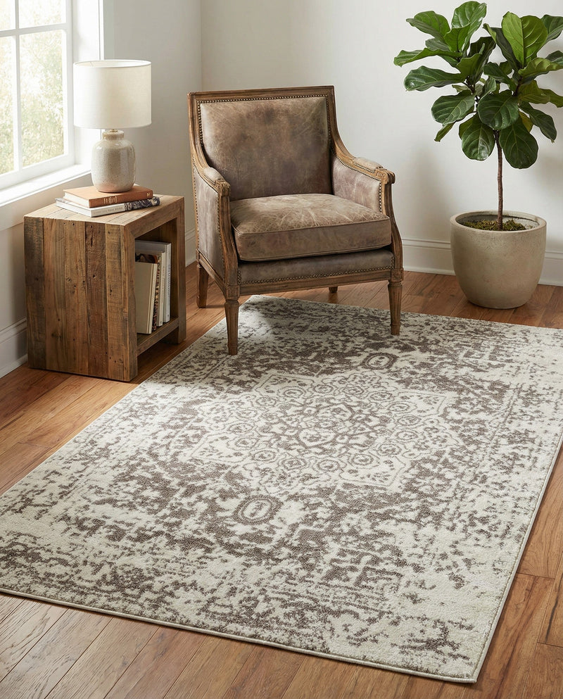 Georgetown Rugs Collection Area Rug - Dupont (White) Rectangle White  lifestyle 16