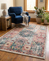 Savannah Elegance Collection Area Rug -  Azalea Rectangle Pink  lifestyle 26