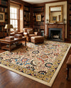 Tabriz Tapestry Collection Area Rug - Sahand (Cream) Rectangle Cream  lifestyle 4