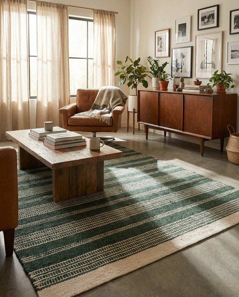 Marina Collection Area Rug - Marina Rectangle Hunter Green  lifestyle 46