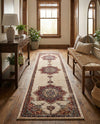 Eden Oasis Collection Area Rug -  Tranquility (Cream) Runner Cream  lifestyle 52