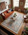 Seville Stripes Collection Area Rug -  Malaga (Ivory) Rectangle Ivory  lifestyle 23