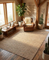 Sequoia Handwoven Jute Collection Area Rug - Briarwood Rectangle Natural  lifestyle 14