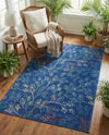 Meadow Breeze Collection Area Rug -  Sunbeam Rectangle Blue  lifestyle 32