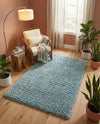 Eternal Plush Oasis Collection Area Rug -  Tranquility (Slate Blue) Rectangle Slate Blue  lifestyle 14