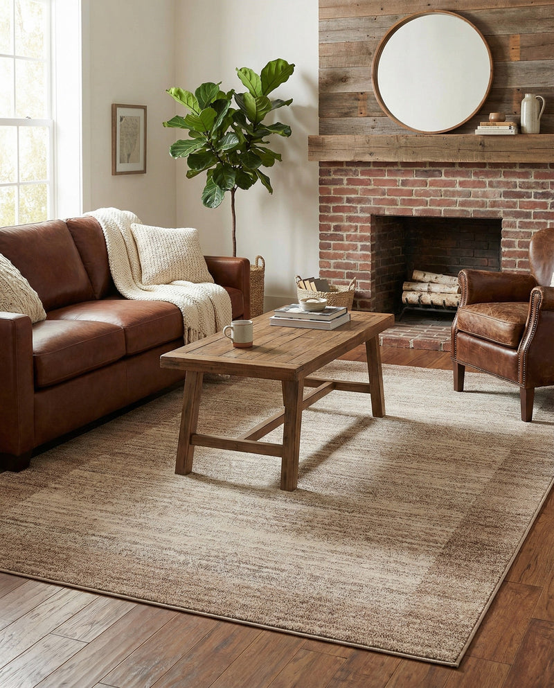 Studio Haven Collection Area Rug -  Conservatory (Beige) Rectangle Beige  lifestyle 5
