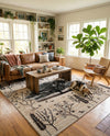 Coastal Haven Collection Area Rug -  Coastline Rectangle Beige  lifestyle 17