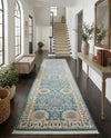 Persian Elegance Collection Area Rug -  Mashhad Runner Blue  lifestyle 66