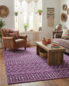 Marrakech Lattice Collection Area Rug - Medina (Violet) Rectangle Violet  lifestyle 7