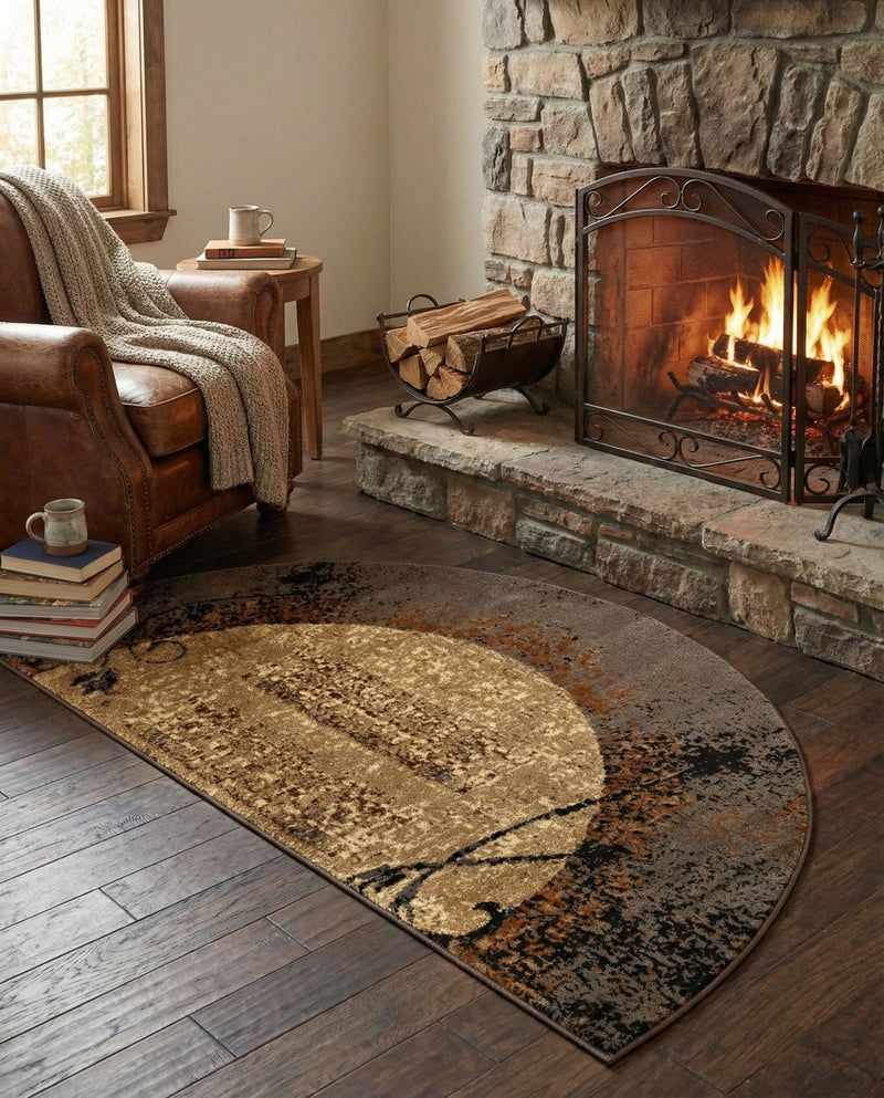 Bistro Lounge Collection Area Rug -  Affogato Hearth Beige  lifestyle 52