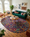 Caribbean Cove Collection Area Rug -  Vincent Oval Multi  lifestyle 42