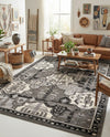 Horizon Collection Area Rug - Dawn Rectangle Gray  lifestyle 53