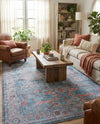 Zahara Oasis Collection Area Rug -  Marrakech Rectangle Blue  lifestyle 19