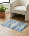 Zagros Shades Collection Area Rug -  Sepidan Rectangle Blue Ivory  lifestyle 5