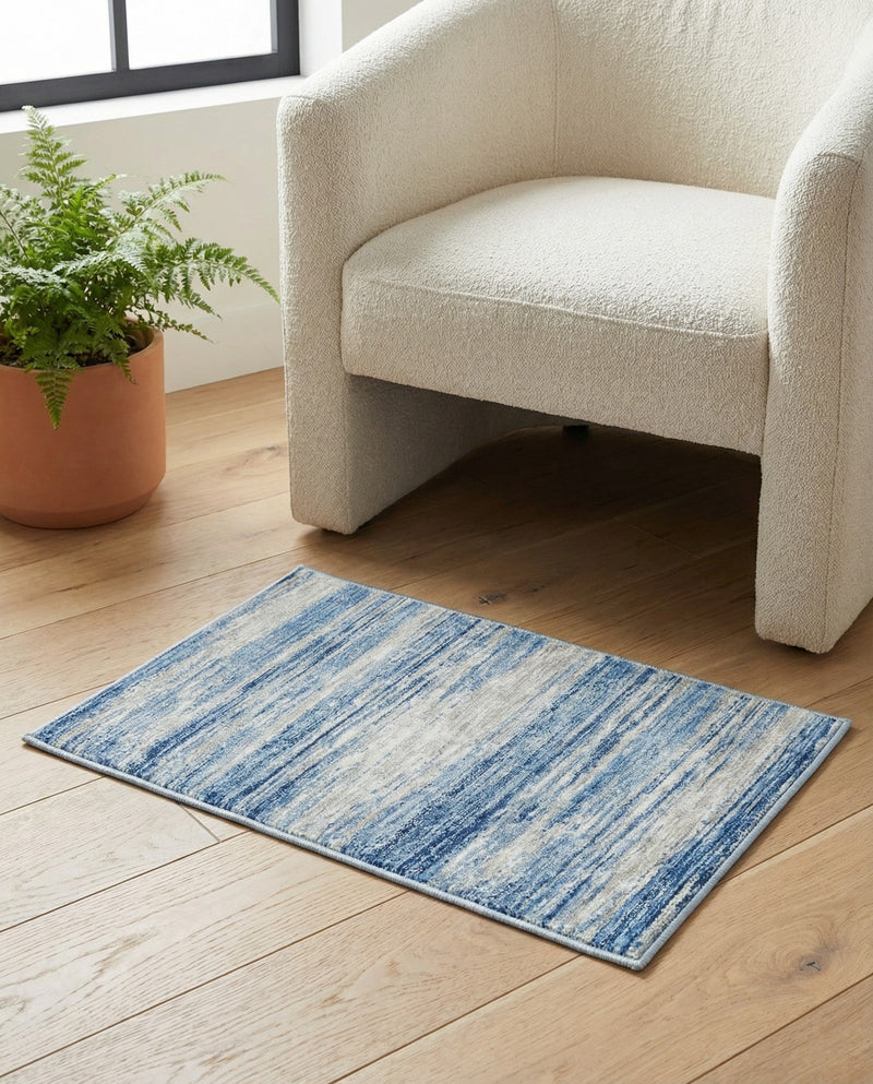 Zagros Shades Collection Area Rug -  Sepidan Rectangle Blue Ivory  lifestyle 5